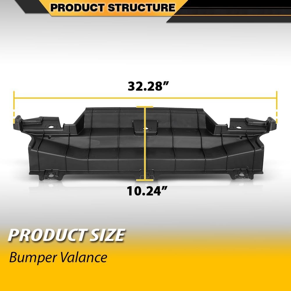 14-23 Toyota 4Runner Front Lower Bumper Valance Black TO1091100 w/o Chrome Trim