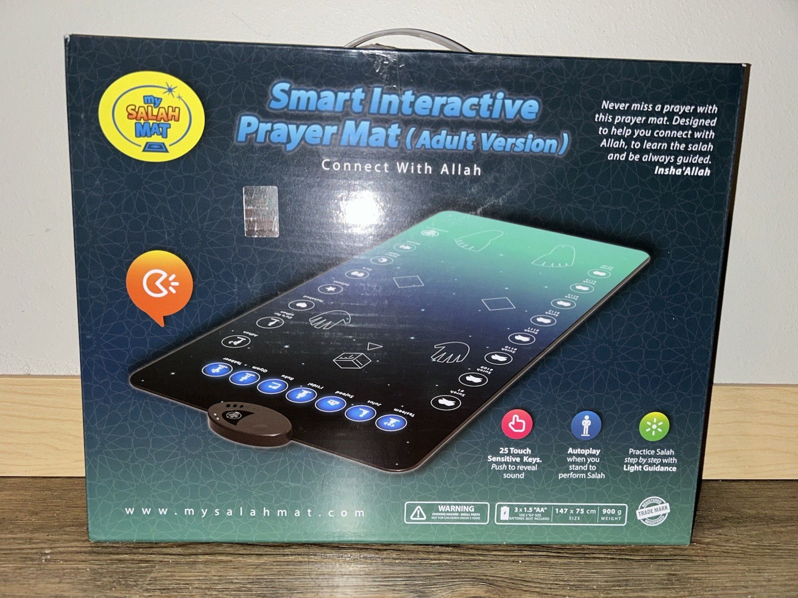 My Smart Interactive Prayer Mat for Adults & Reverts Learning Surahs, Salah,