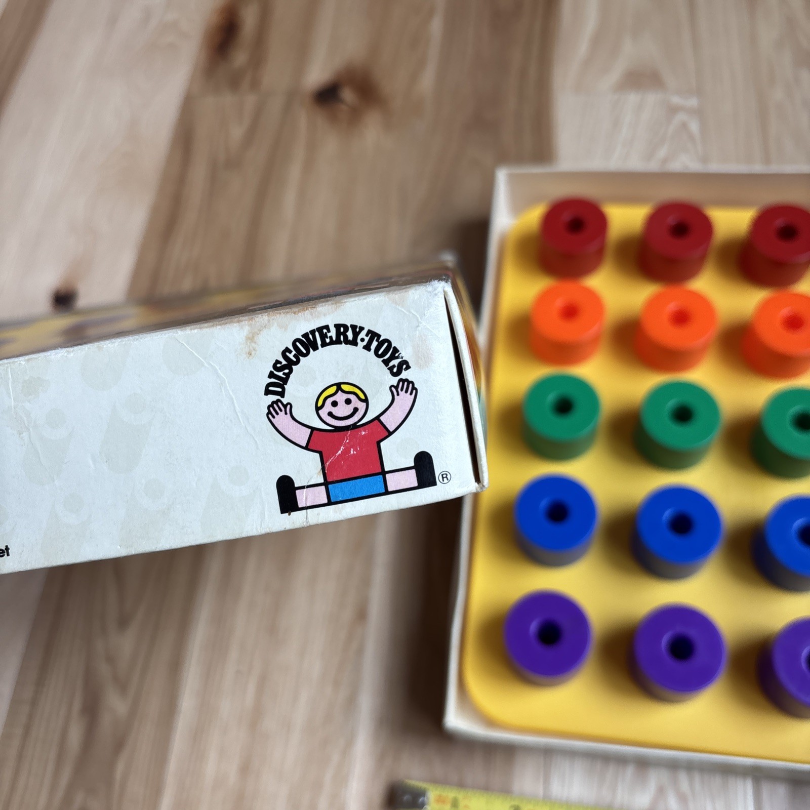 Vintage 1983 Giant Pegboard Toy by Discovery Toys – no lace Educational OT SLP
