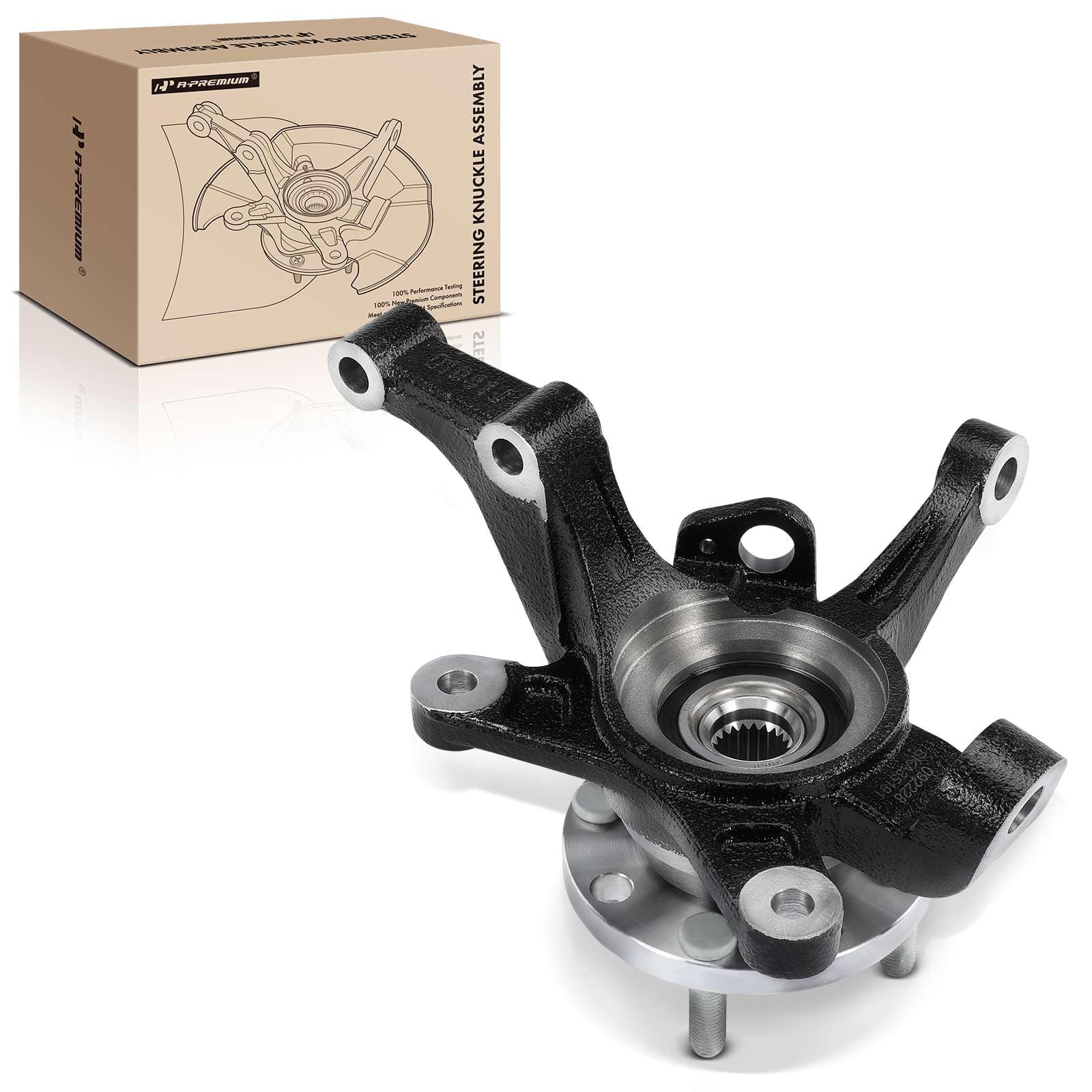 Front Right Passenger Steering Knuckle Hub Bearing for Chevrolet Pontiac