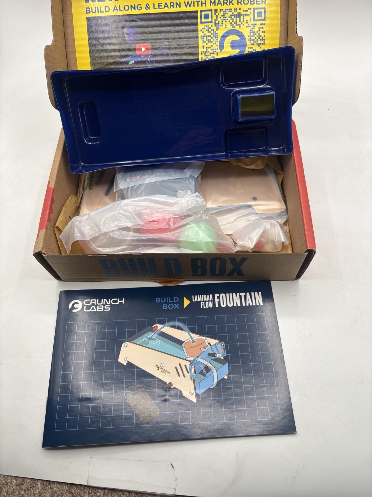 Mark Rober Crunch Labs Build Box – Laminar Flow Fountain NEW open Box