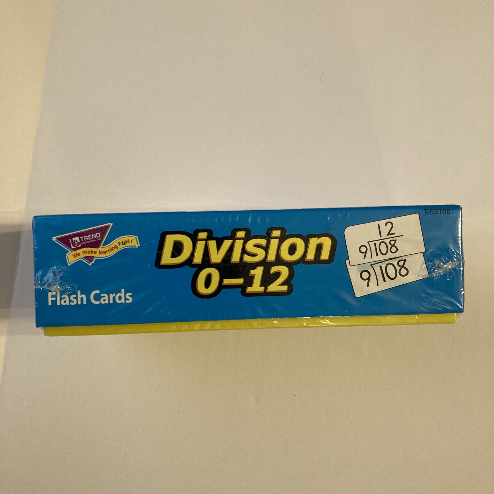 Trend Division Math Flash Cards, Set of 91