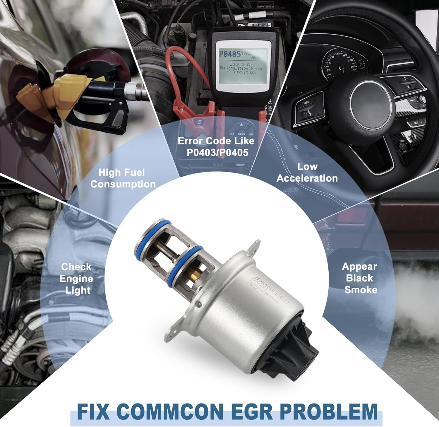 New Diesel Valve Power Stroke EGR4479 5C3Z9F452AA Replacement for Ford 6.0L 2004