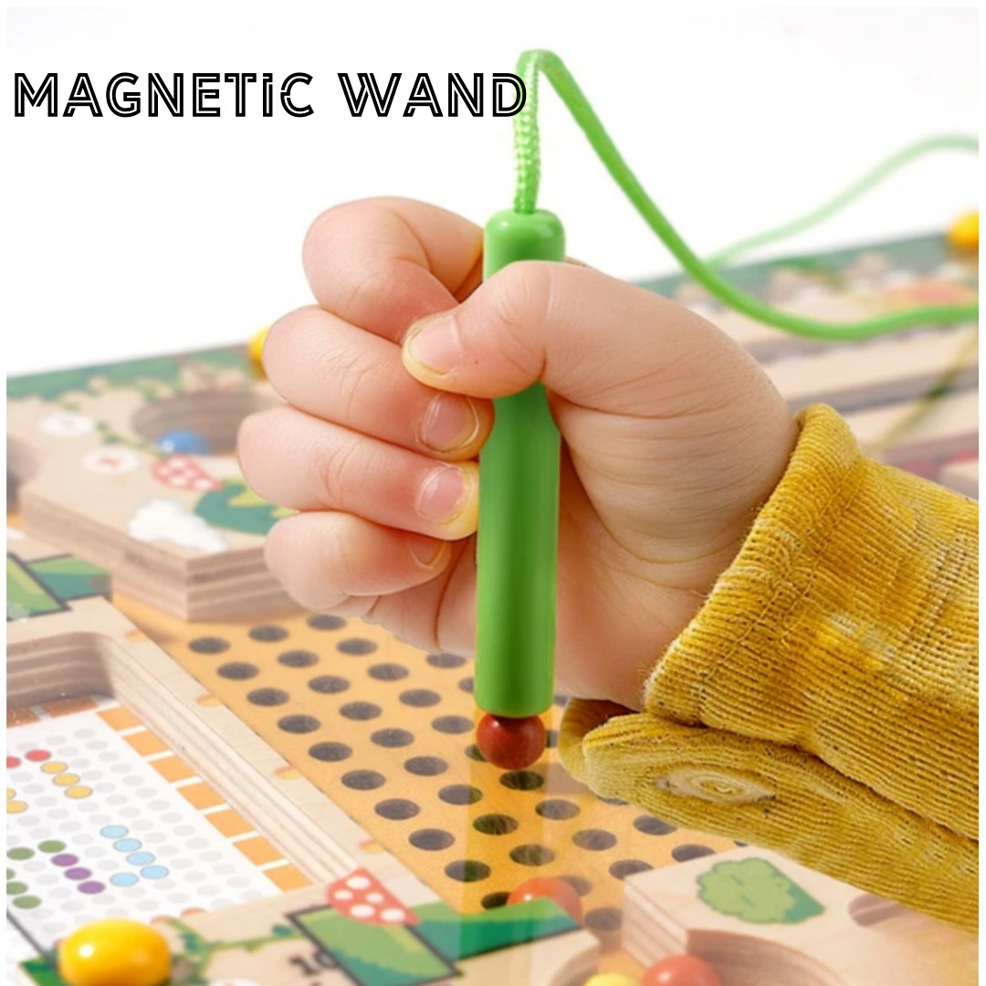 Magnetic Sorting Games Puzzle Maze Board Learning Colour Number Classification