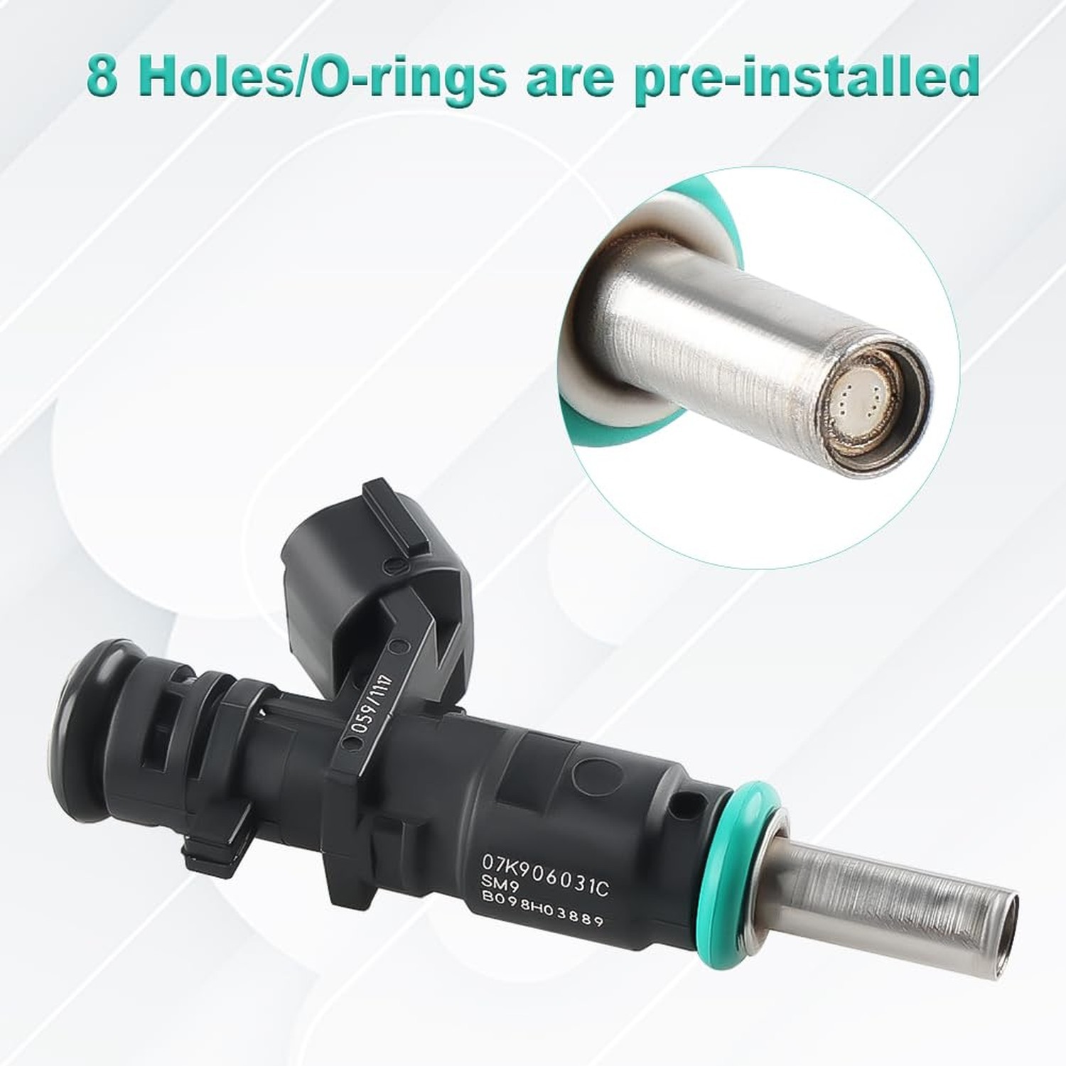 JDMON Fuel Injectors Replacement for 07K906031C FJ1067 | Compatible with VW V…