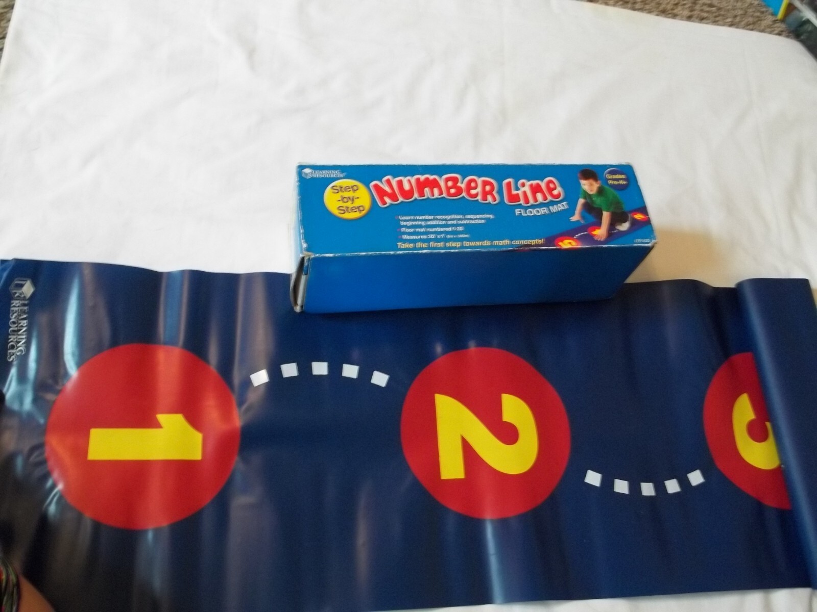 Learning Resources Number Line Floor Mat 20′ x 1′