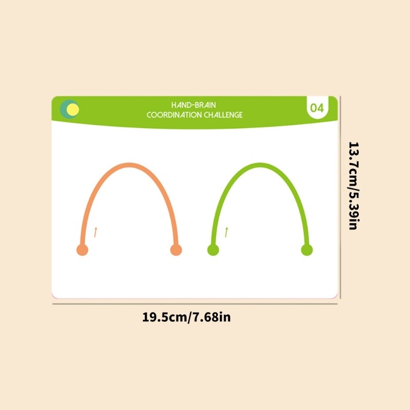 Interactive Left Right Brain Exercise Cards For Kids Educational Play Gadget