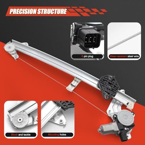 Power Window Regulator with Motor Compatible with 2014-2018 Subaru Forester