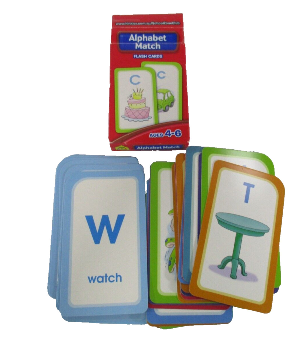 School Zone Multiplication 0-12 Complete and Alphabet Match Flash Cards Ages 4-8