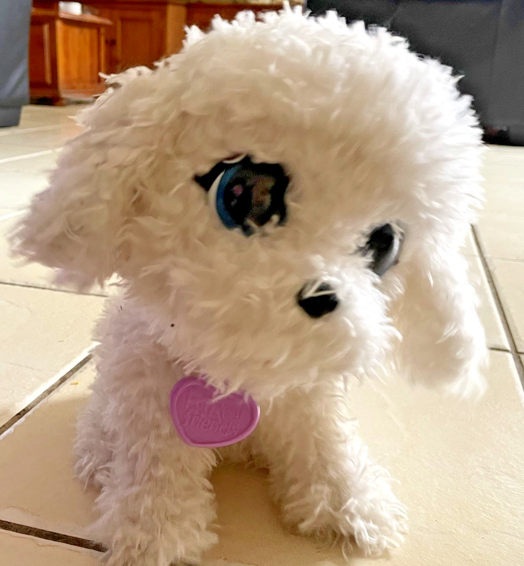Fur Real Friends Poppy Jumpin’ Poodle Interactive White Dog