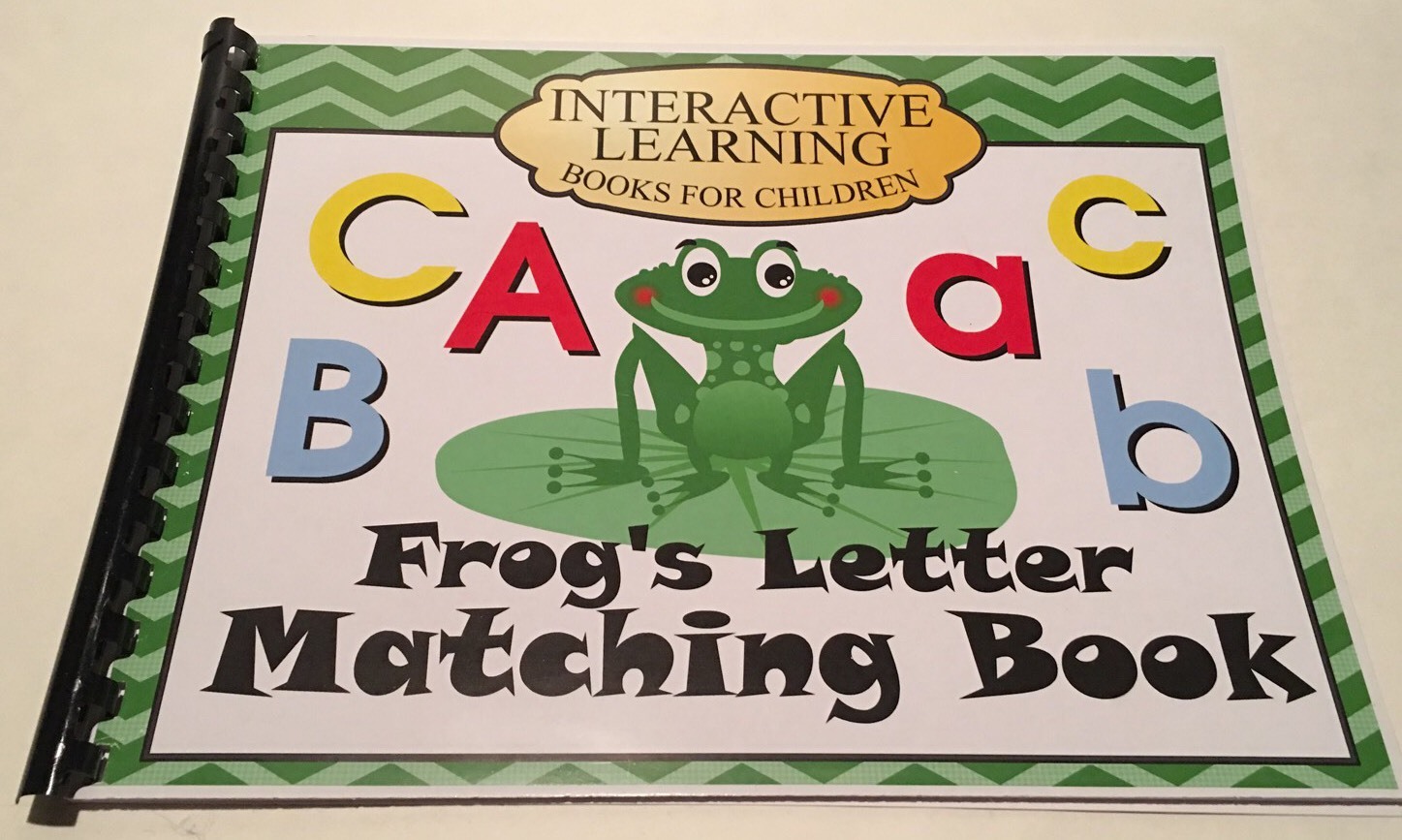 Interactive Learning Books for Children – Letters- w/ 52 Laminated Cards