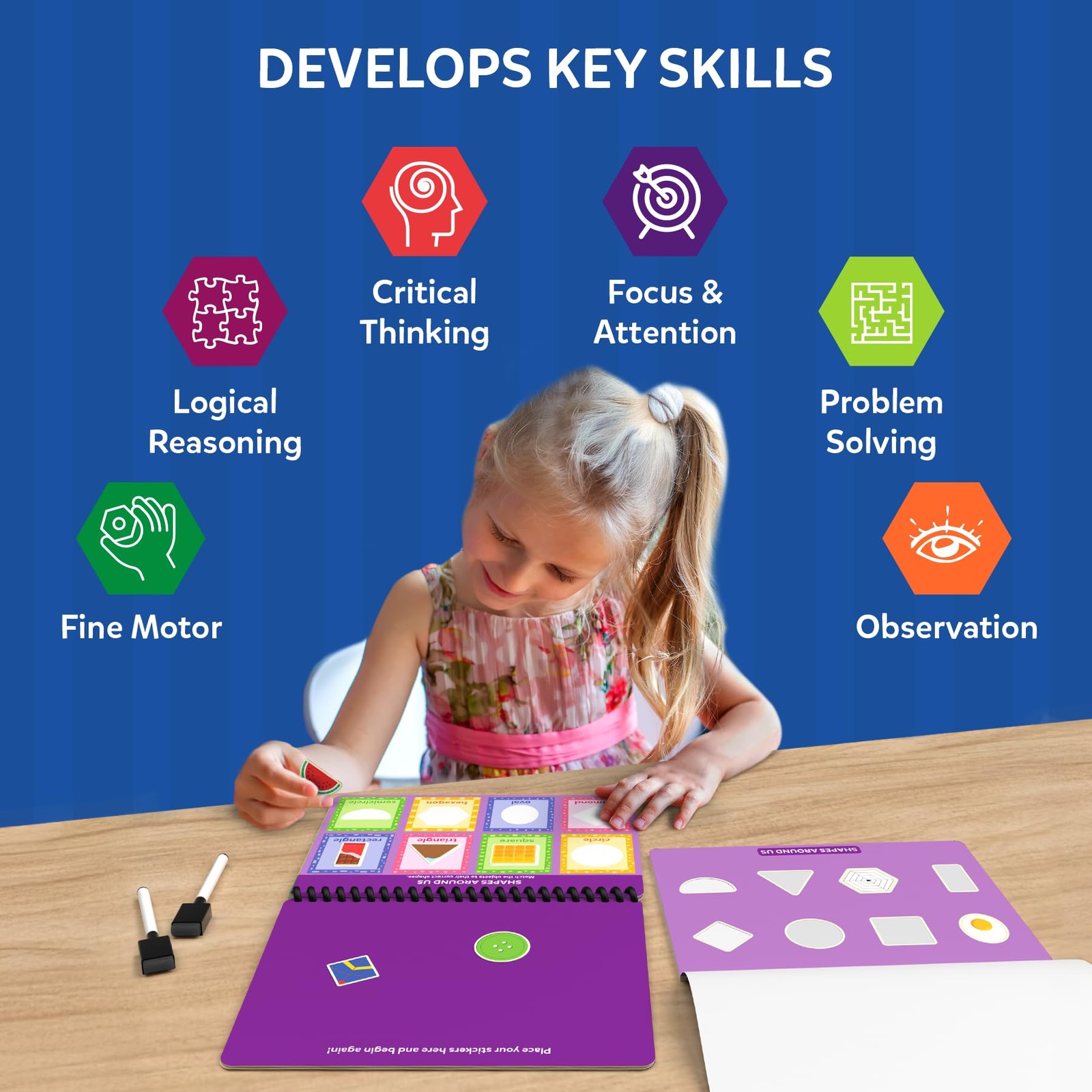 Busy Book for Preschoolers – Preschool Learning Activities, Mess-Free & Pre-A…