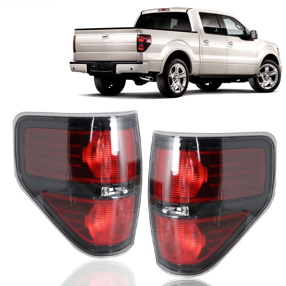 Smoked Tail Lights for 2009-2014 Ford F-150 Pickup Truck – Driver & Passenger