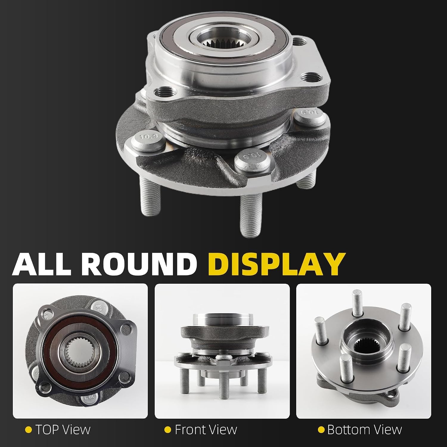 Subaru Front Wheel Hub Bearing Assembly 5 Lug Wheel Bearing Dasbecan Compatible