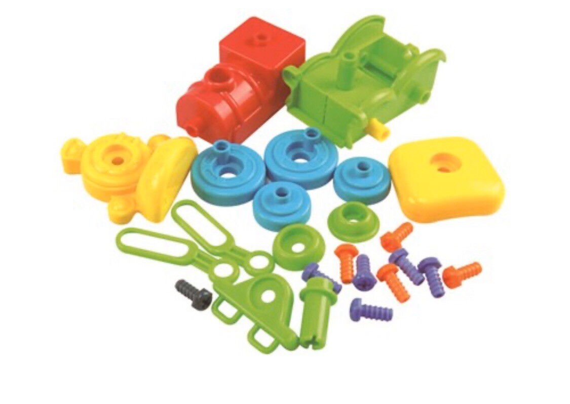Discovery Toys MOTOR WORKS Take-Apart TRAIN with Tool – Motor & Thinking Skills