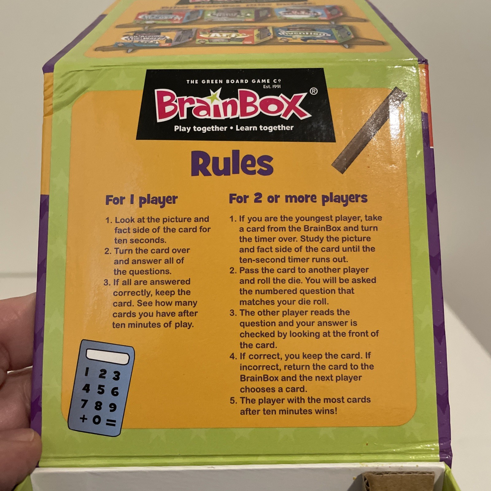 Mindware Brain Box Math age 8+ Replacement Parts