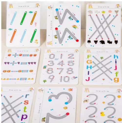 Toddler Pen Control Training Workbook Baby Magical Tracing Practice Copybook Reu