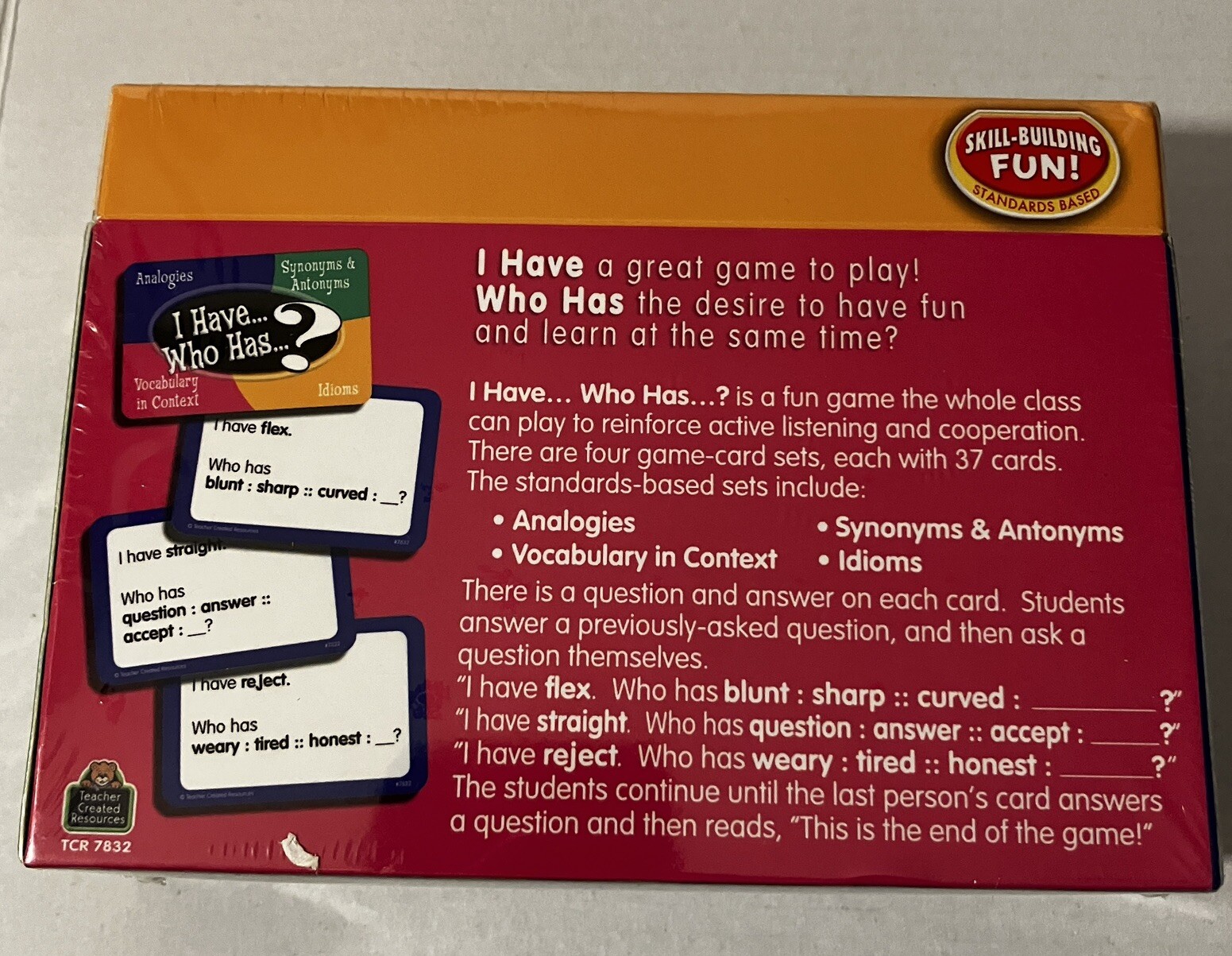 Teacher Created Resources I Have…Who Has? Language Arts Grades 5-6 Interactive