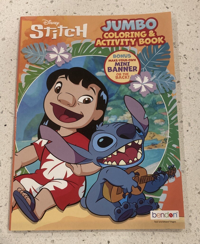 Disney STITCH Jumbo Coloring & Activity Book New Bendon Made In USA 2023