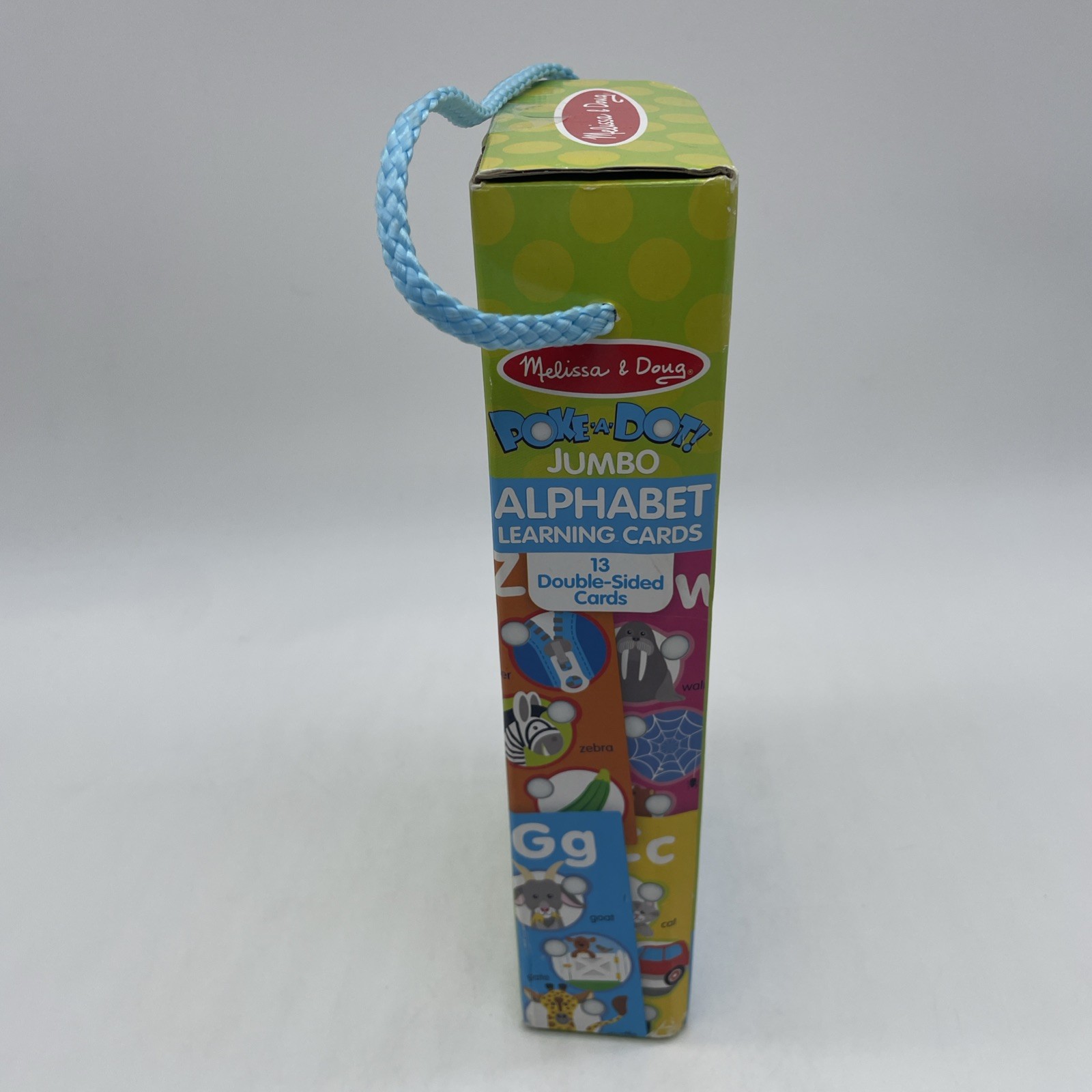 Melissa & Doug Poke A Dot Jumbo Alphabet Learning Cards Double Sided Cards 31470