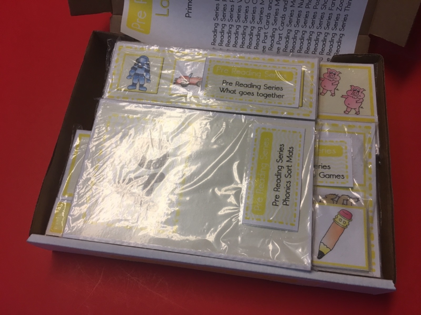 Pre Reading Series Kit – Montessori Materials for Primary Language Exercises