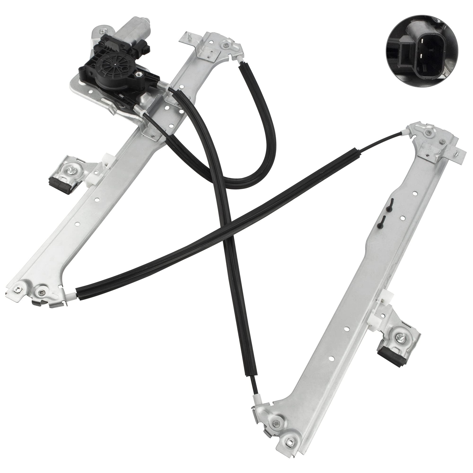 BOXI Rear Left Driver Side Power Window Regulator with Motor for Chevy Suburb…