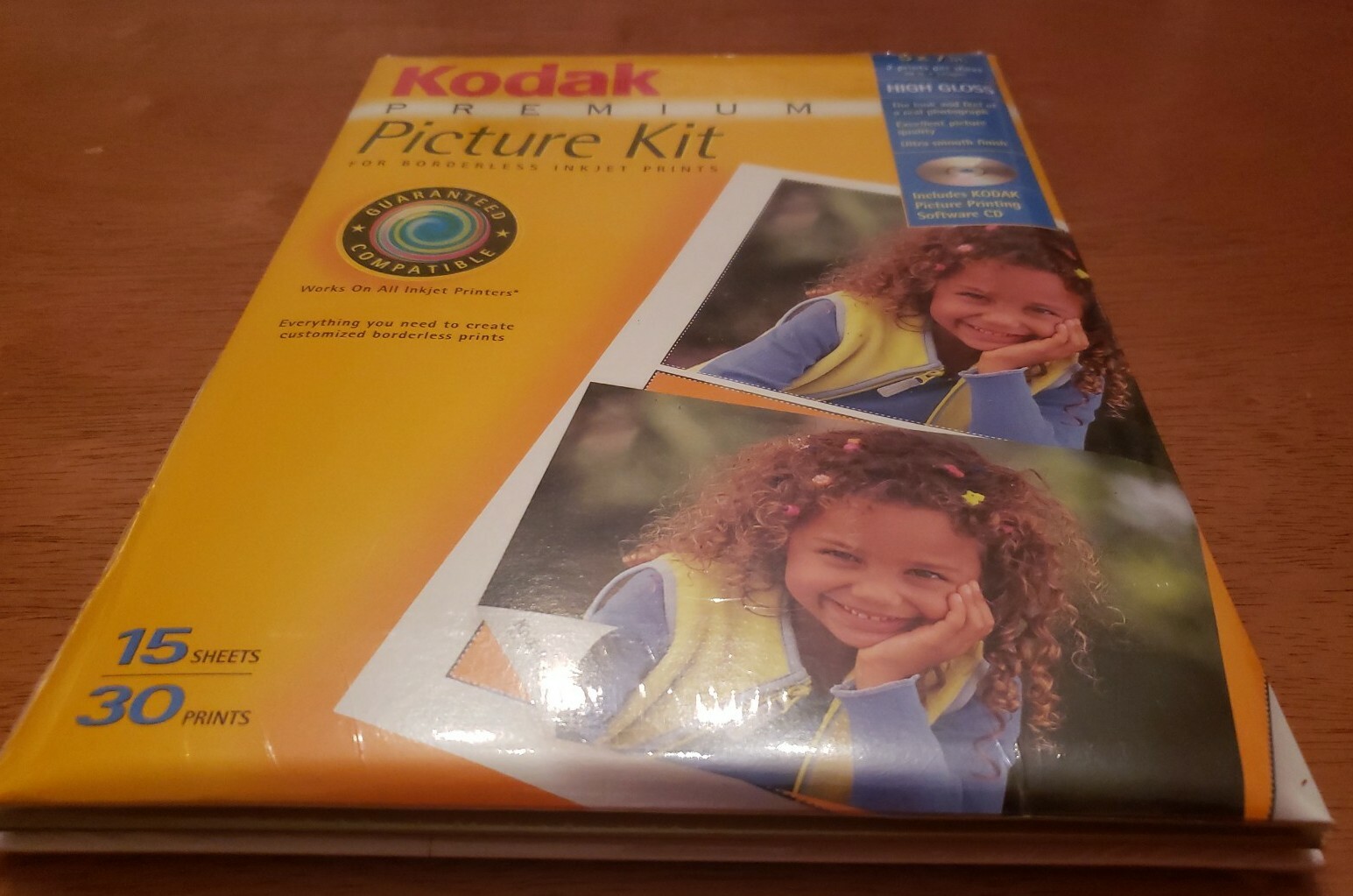 Jet PRINT PHOTO PROFESSIONAL PAPER SUPERIOR GLOSS 02728-0 Kodak Lot New 4 Packs