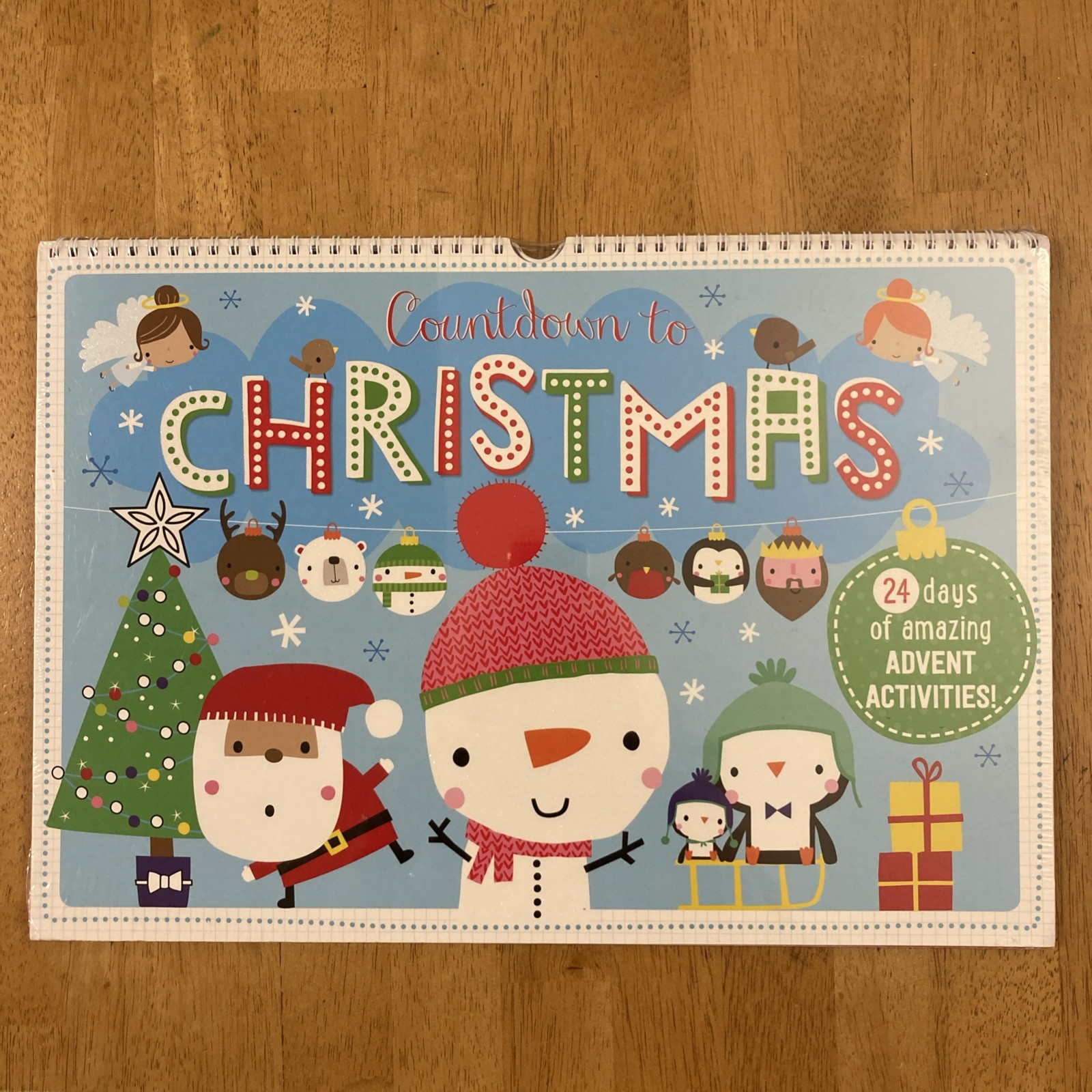Countdown To Christmas Advent Calendar Activity Pad for Kids Holiday Celebration