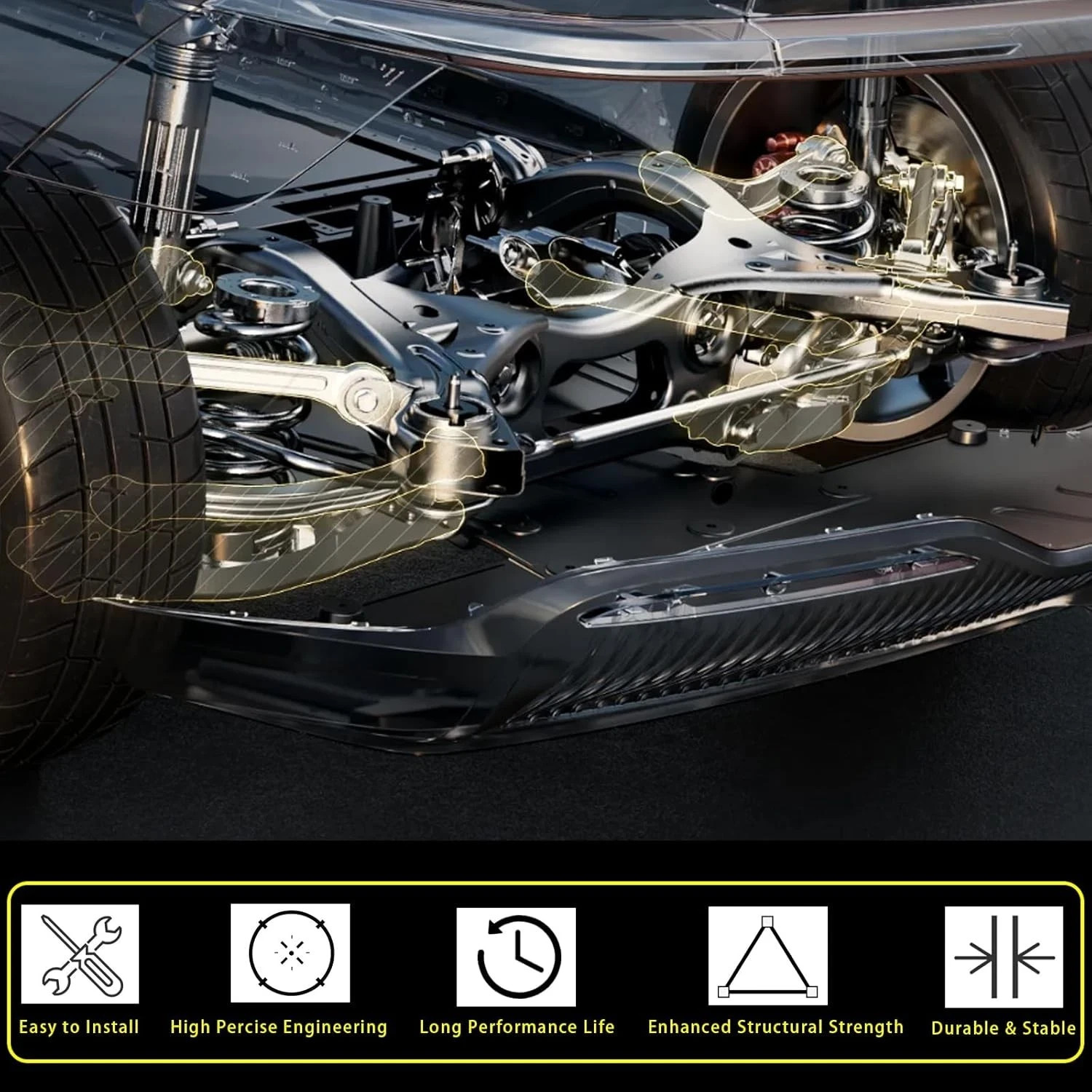 2pc Lower Ball Joint Kit K500129 for Nissan Rogue 2008-2013 & 2014-2018 (w/ 3