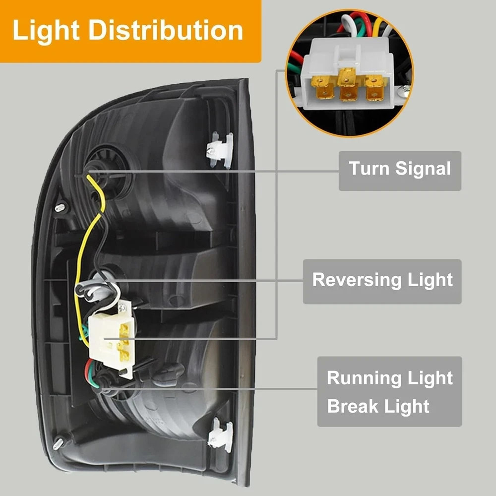 Tacoma Tail Light Compatible with 2001-2004 Toyota Tacoma 2001 2002 2003 2004
