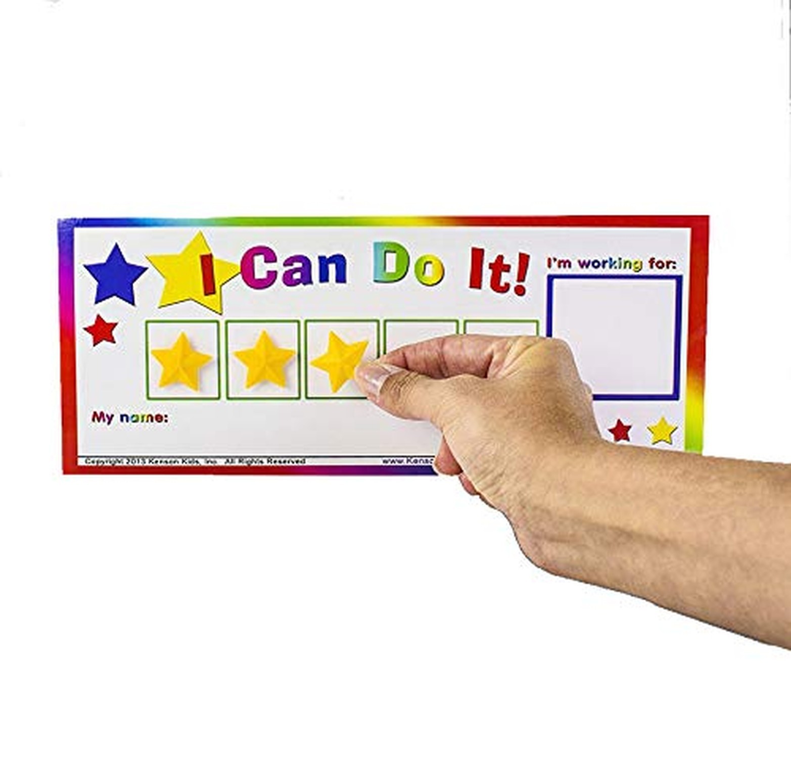 “I Can Do It!” Token Board, 3 Pack. Colorful Magnetic Rewards Chart with Posi…