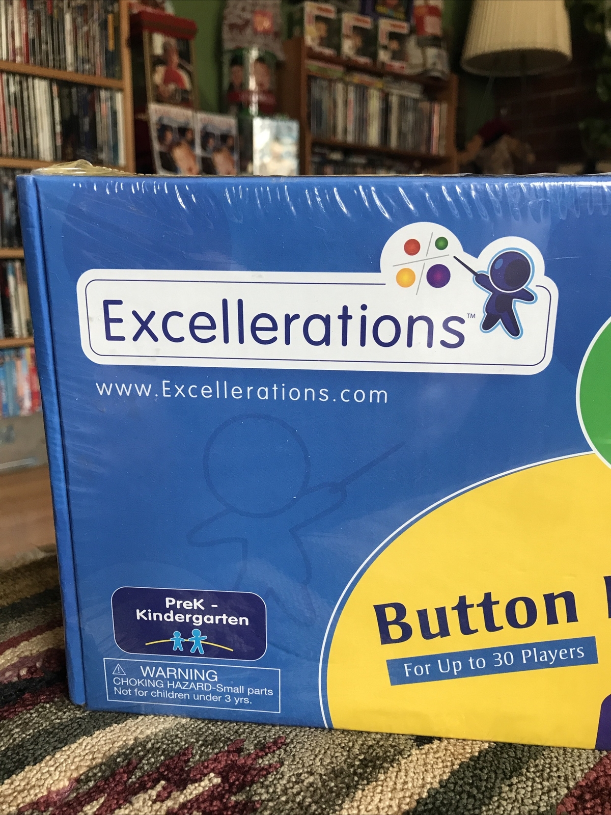 Excellerations Button Bingo Colors and Shapes Homeschool Pre K to Kinder FreShip