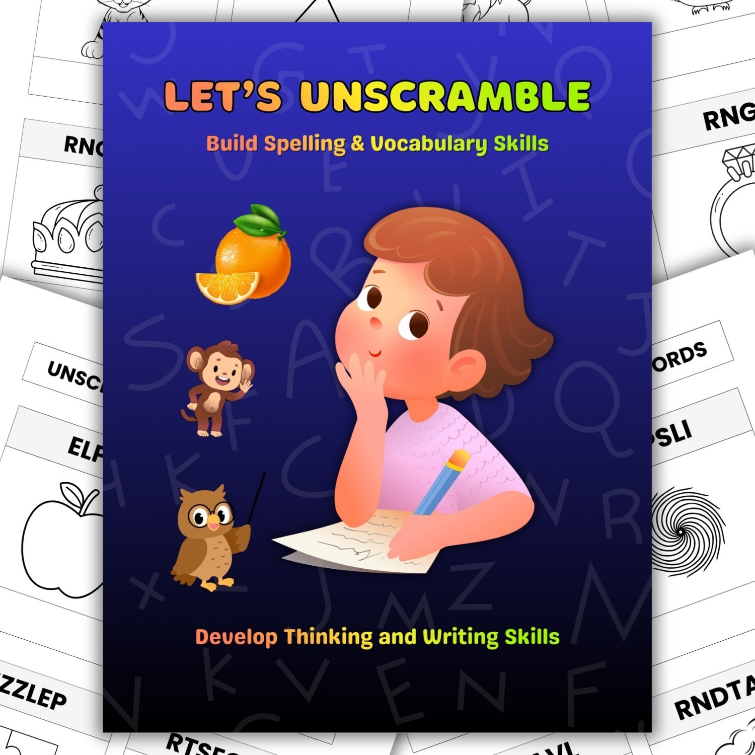 Word Scramble Worksheets for Kids | Fun Printable Unscramble Activity Pages