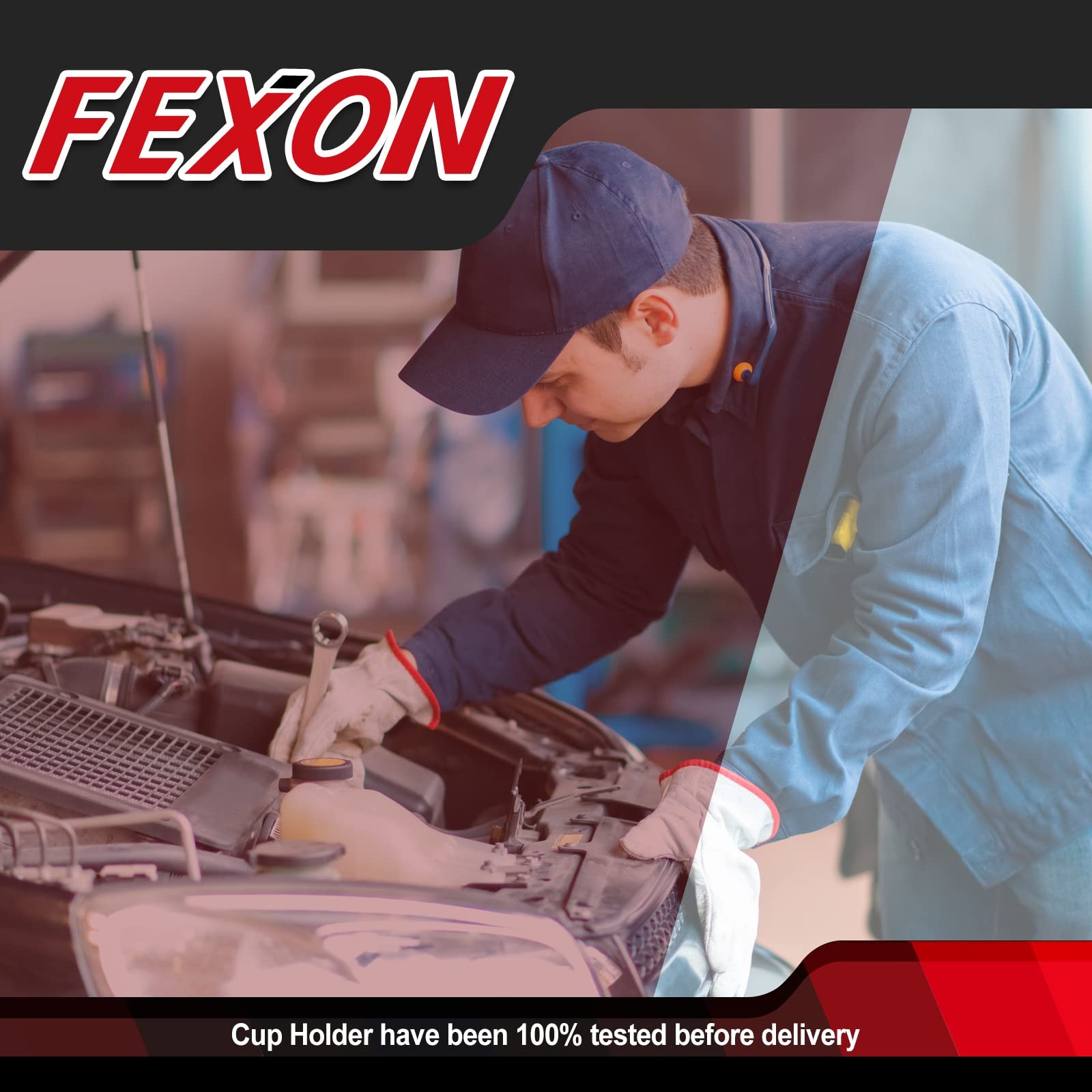 FEXON Retractable Cup Holder BMW 3 Series E90-E93 Gray