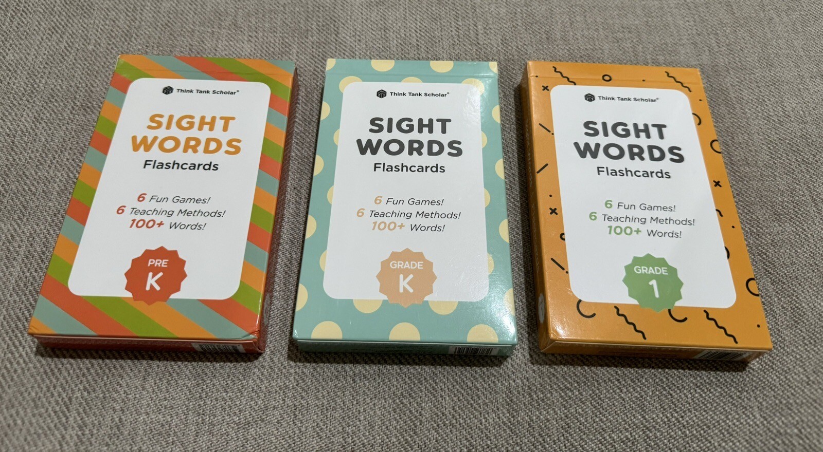 Think Tank Scholar 520 Sight Words FlashCards Set Grade PK-3 EUC