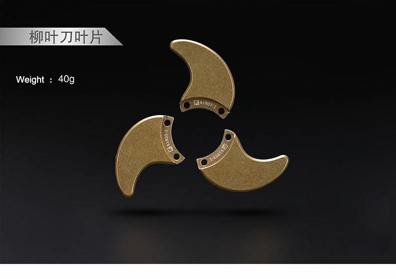 FEGVE Diy Fidget Hand Spinner Triangle Matte Brass/Copper Finger Toy EDC