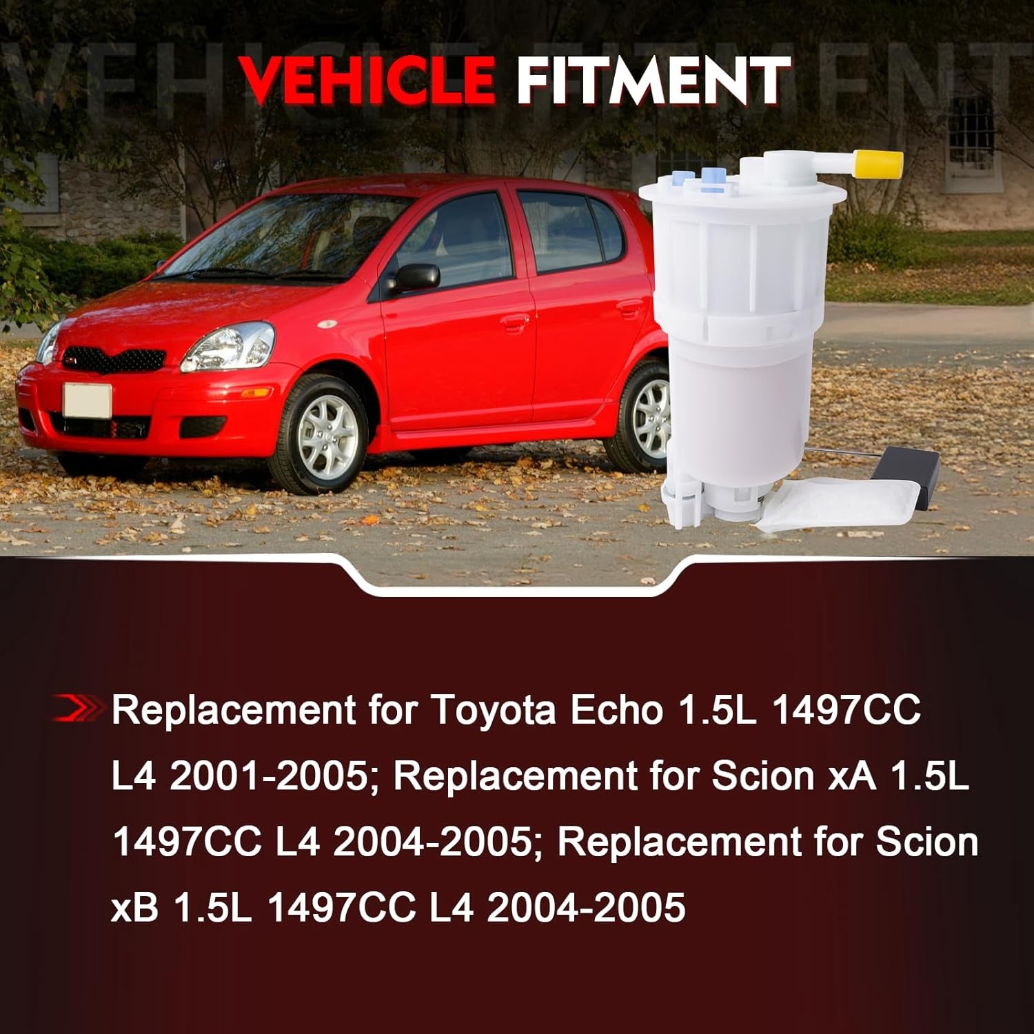 Fuel Pump Module SP9030M Compatible with Toyota Echo 2001-2005, for Scion xA xB