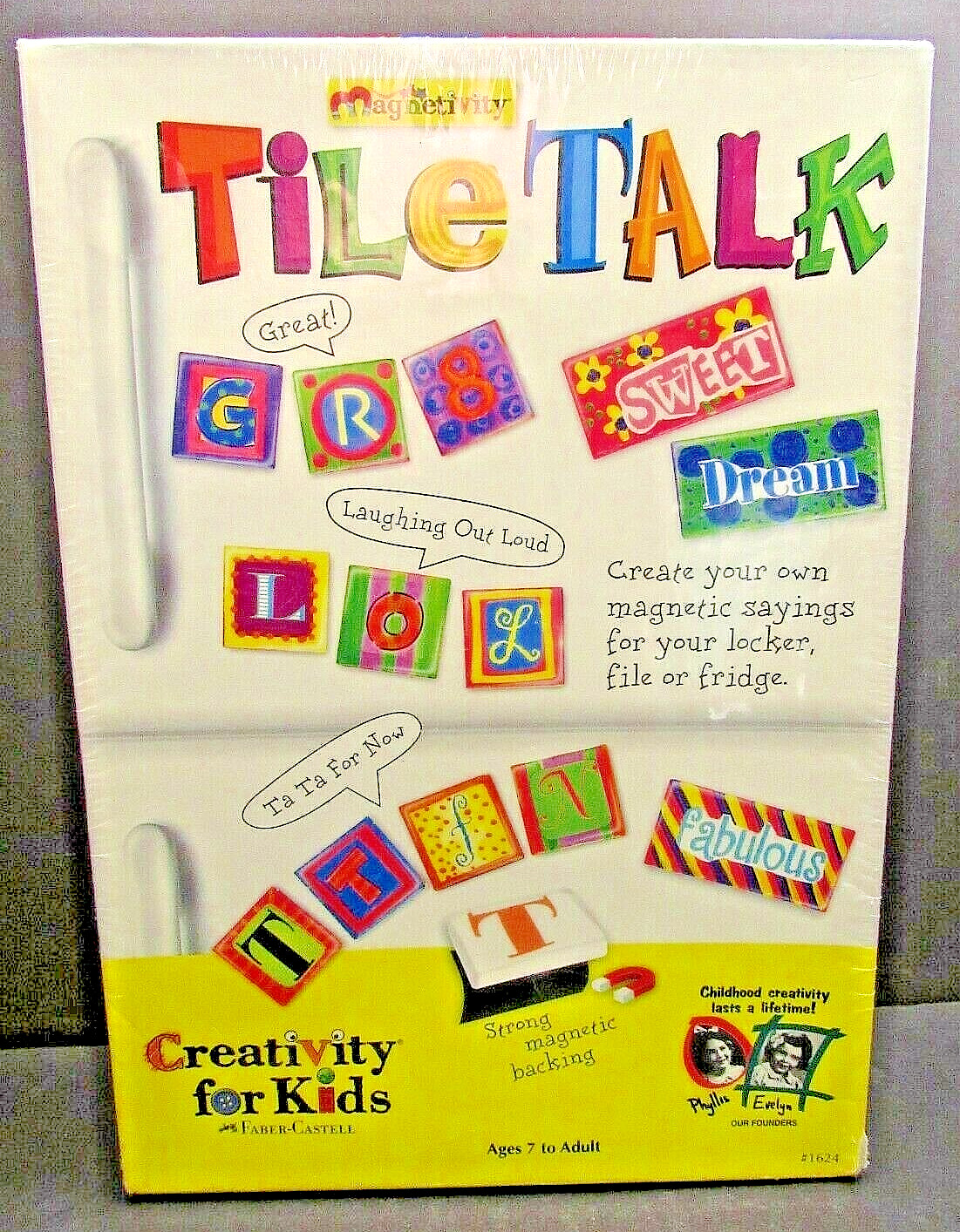 Magnetivity Tile Talk #1624 Creativity For Kids Magnet Art Tiles Building Toy