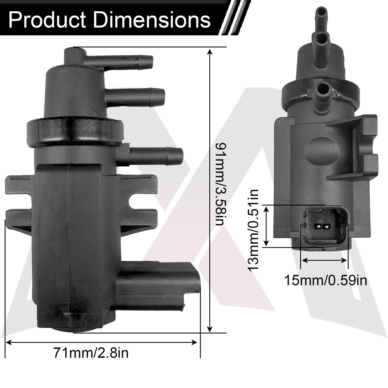 FL3E-9E882-CA Turbo Boost Pressure Solenoid Valve Compatible with Ford Escape…