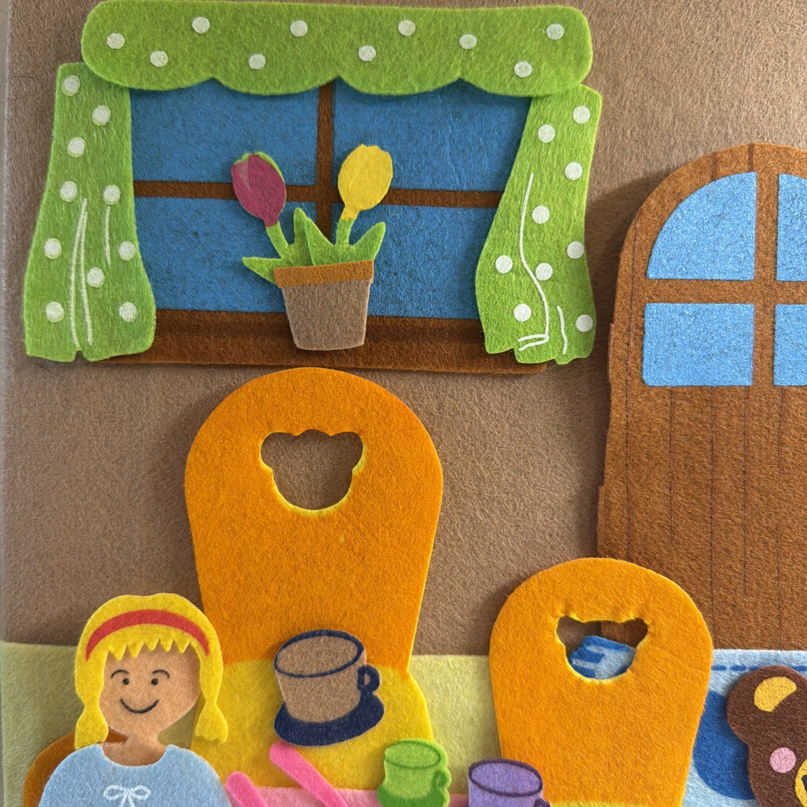 Felt Creations Hurricane Toys GOLDILOCKS & THE THREE BEARS Storyboard 50 Pieces