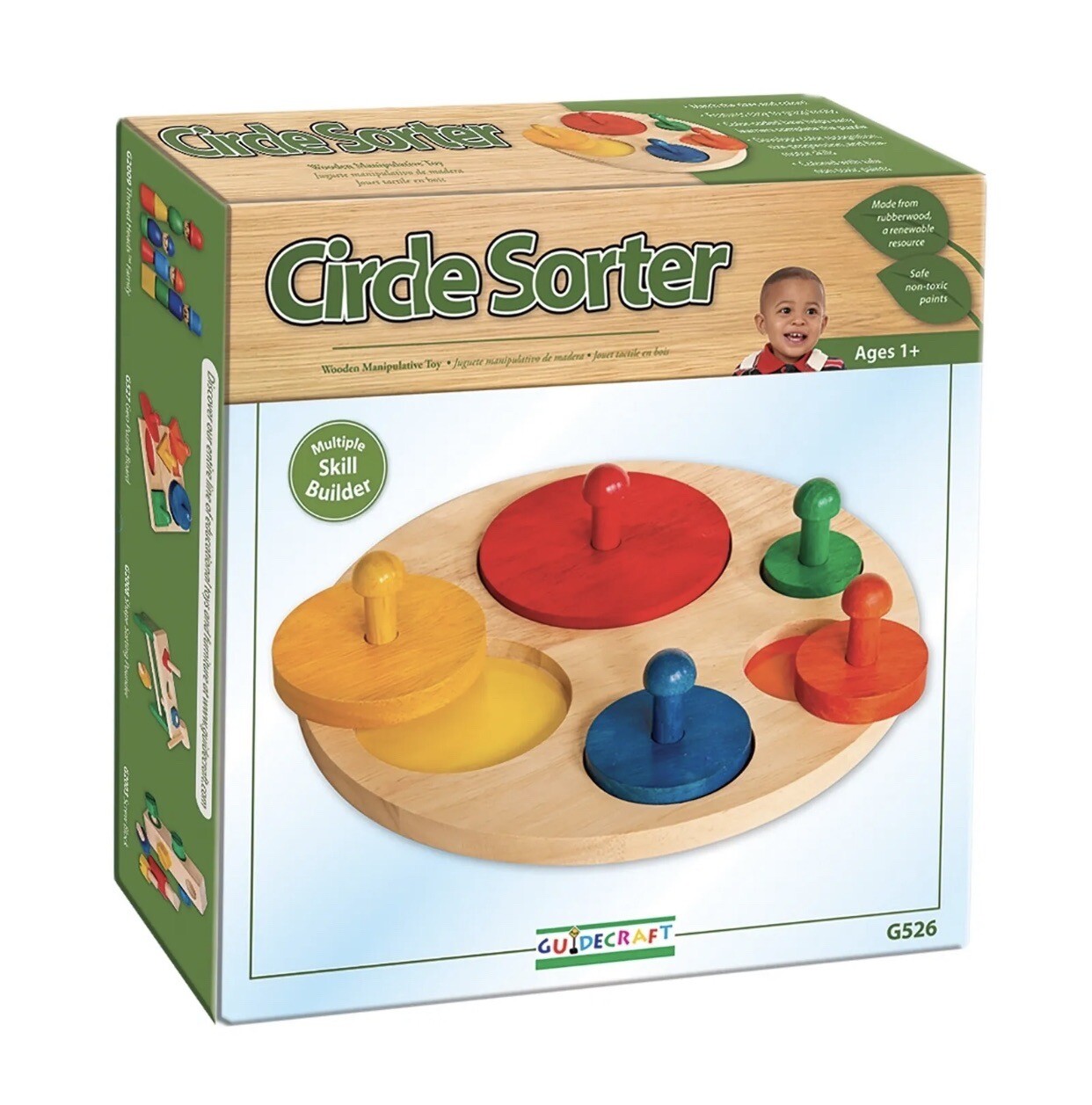 Guidecraft Children’s Circle Sorter Educational Learning Toy Brand New Sealed