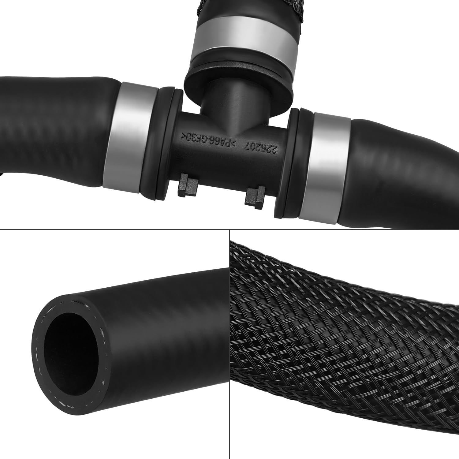 HVAC Inlet and Outlet Heater Hose Compatible with Explorer 3.5L 2011-2019 Pol…