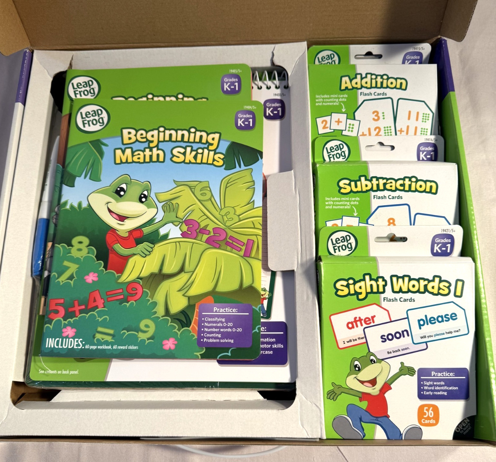 Leapfrog The Complete Kindergarten Learning Kit -Math, Printing, Language & Read
