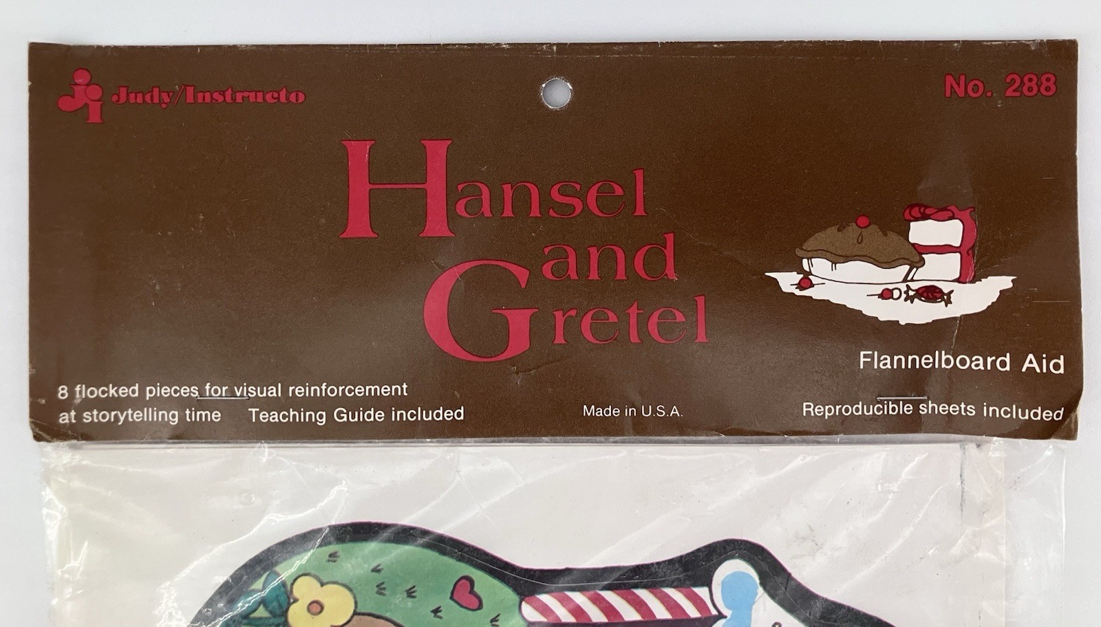 Hansel & Gretel Flannelboard Aid New Sealed Judy / Instructo 288 Guide and 8 Pcs