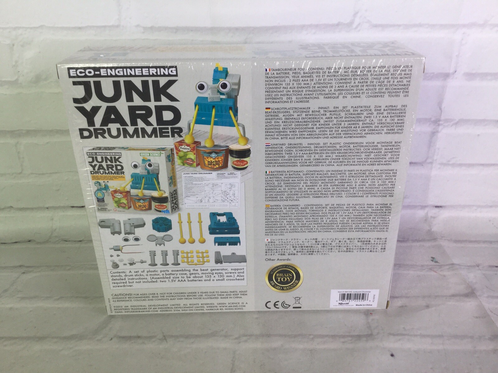 Junk Yard Drummer Eco-Engineering Educational Toy Green Science Homeschool NEW