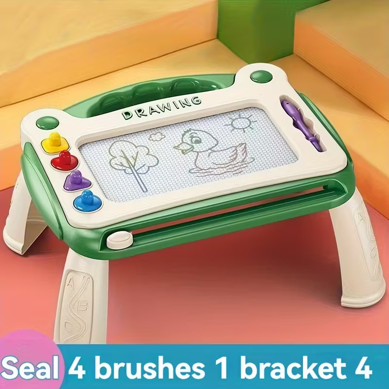 Children’s Drawing Board Set | Early Learning Toy w/ Stamps & Paintbrush