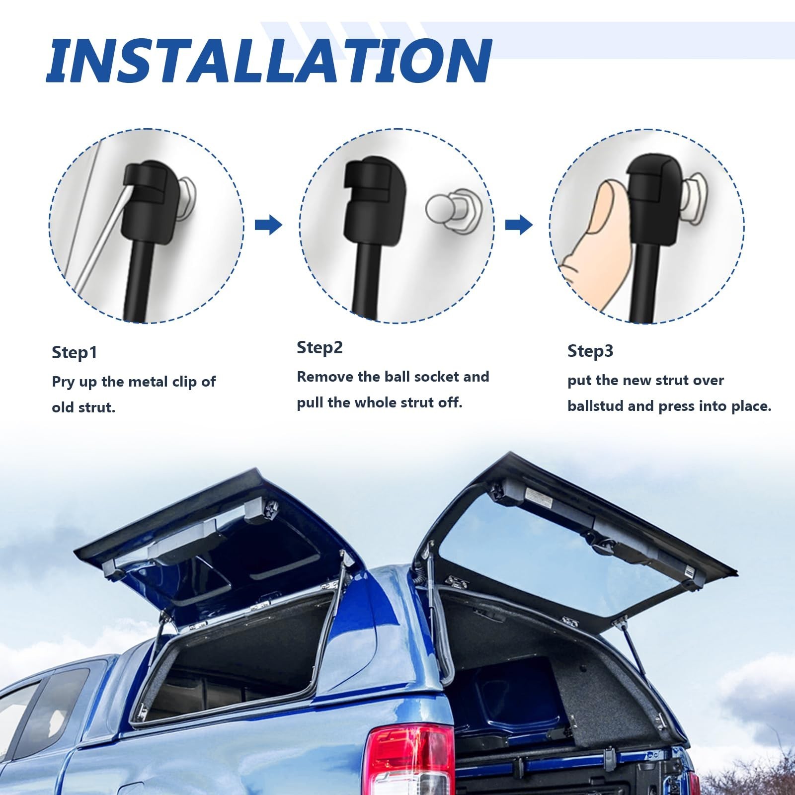 6260 Rear Window Glass Shocks Struts Lift Supports for Ford Escape 2008-2012,…