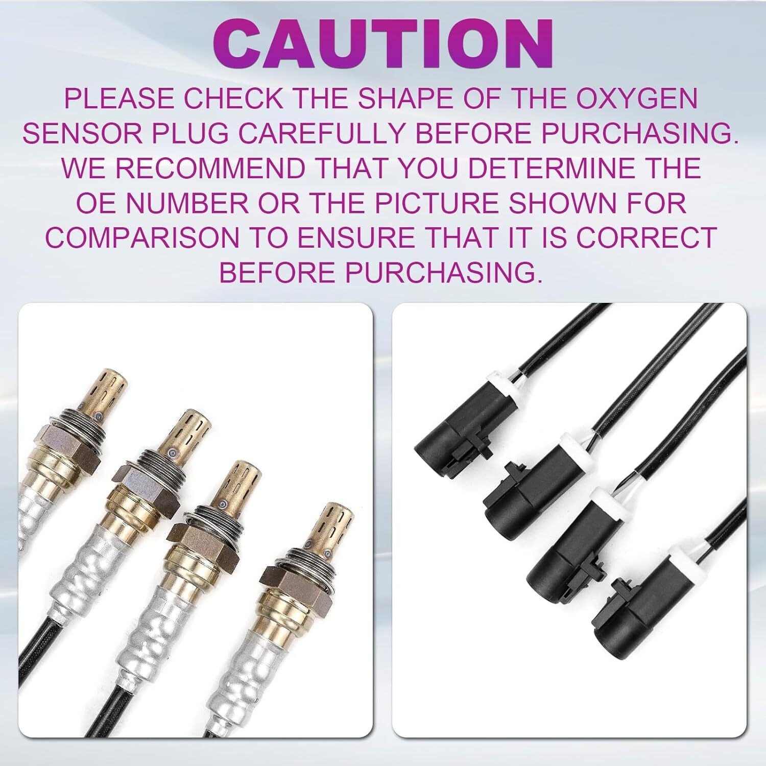 4pcs FEXON Oxygen Sensor Upstream Downstream O2 Sensor Compatible with Ford F150