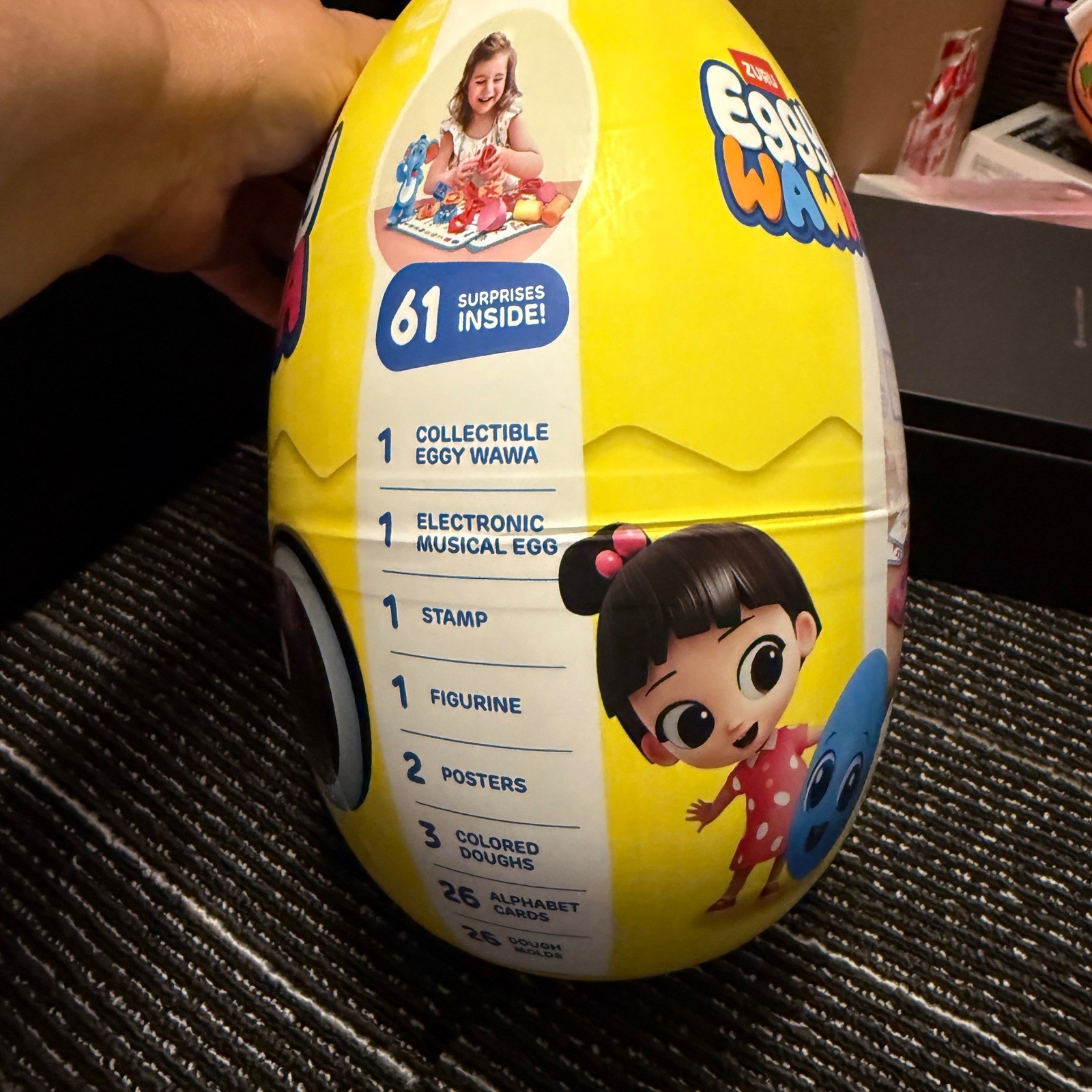 Zuru Eggy Wawa Learn at School Kids Preschool Toy Yellow NEW 61 Surprises 15103