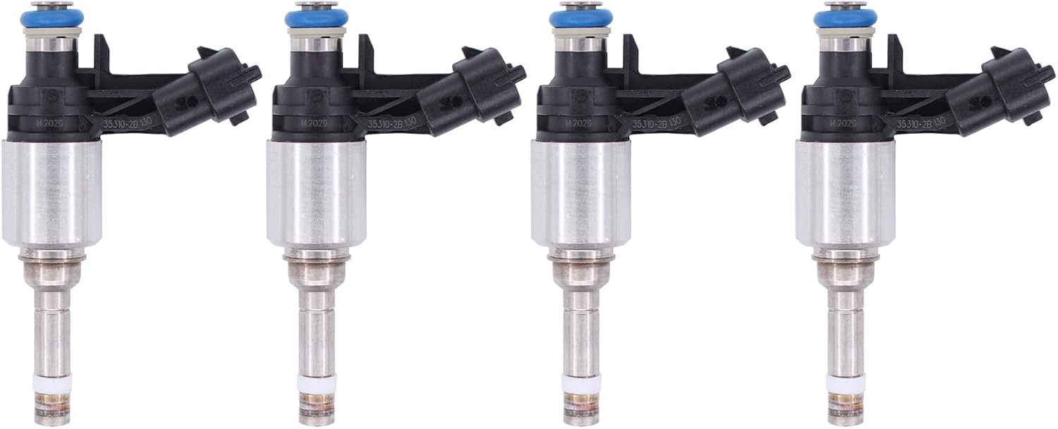 ApplianPar 4Pcs Fuel Injectors for Accent Veloster Rio Soul 2012 2013 2014 2015
